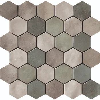 Obklad Mozaika Cir Materia Prima mix green hexagon 27x27 cm lesk 10699201