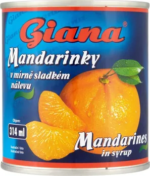 Ovoce Giana Mandarinky ve sladkém nálevu 314 ml
