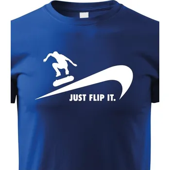 Chlapecké tričko Dětské tričko - Just flip it, Barva Modrá, Velikost 110 cm/4 roky, Canvas Dětské tričko Bezvatriko.cz 0801