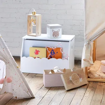 Dětský pokoj Dětská truhla na hračky s úložným prostorem