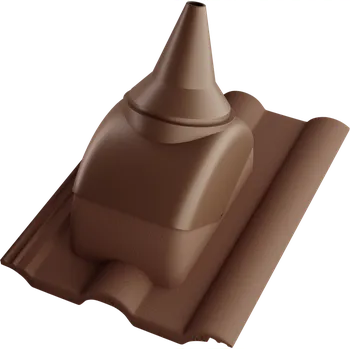 Betonpres Taška prostupová s adaptérem pro anténní stožár Natura OPTIMAL tmavohnědá