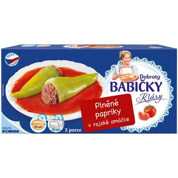Hotové jídlo Nowaco Dobroty Babičky Kláry Plněné papriky v rajské omáčce 600 g