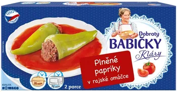 Hotové jídlo Nowaco Dobroty Babičky Kláry Plněné papriky v rajské omáčce 600 g