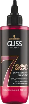 Vlasová regenerace Schwarzkopf Gliss 7 sec regenerační péče pro barvené vlasy 200 ml
