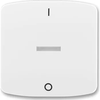 vypínač ABB 3558A-A655 B Tango® Kryt spínače kolépkového s čirým průzorem, s potiskem, bílá