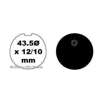 Brzdový komplet EBC FA39 organické brzdové destičky pro motorku