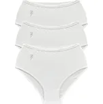 PeSaiL Dámské bavlněné kalhotky TU01 - 3ks Barva: Bílá, Velikost: 15