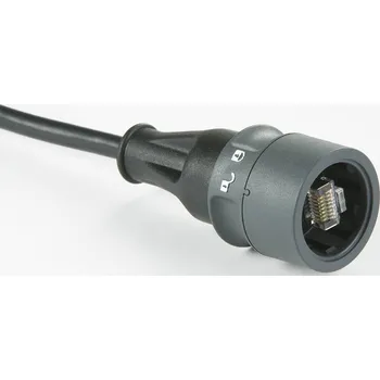 Datový kabel Bulgin PXP6037/2M00 RJ45 síťové kabely, propojovací kabely CAT 5e S/FTP 2.00 m černá stíněný, krytí PUR, vodotěsné 1 ks