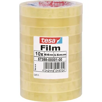 Izolační páska tesa 57388-00001-01 tesafilm Standardní transparentní (d x š) 66 m x 15 mm 10 ks