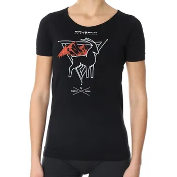 Dámské tričko Brubeck dámské tričko krátký rukáv Outdoor wool kamzík SS12720 Size: L