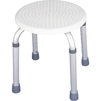 HOPA Sprchová stolička kulatá SS001K výškově nastavitelná bílá průměr 32 cm nosnost 150 kg