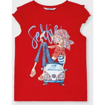 Dívčí tričko Dívčí triko Mayoral 3013-76 červené Rozměr: 110