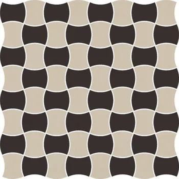 Modernizm nero mozaika prasowana mix C - dlaždice mozaika 29,8x29,8 157260