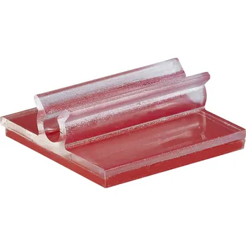 Organizace kabelů TRU COMPONENTS 93014c468a úchytka samolepicí 1386634 Průměr kabelového svazku (rozsah) 6.40 mm (max) transparentní 1 ks