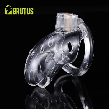 Pás cudnosti Brutus Shark Cage Chastity Cage Clear