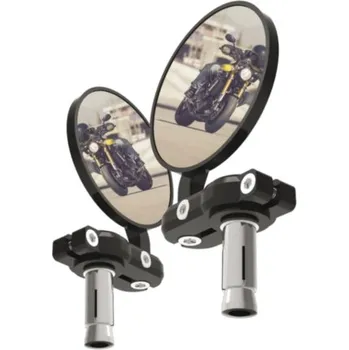Motodíl Zpětné zrcátko univerzální do konců řidítek pro vnitřní průměr 13 mm, OXFORD (černé, průměr zrcátka 68 mm, pár)
