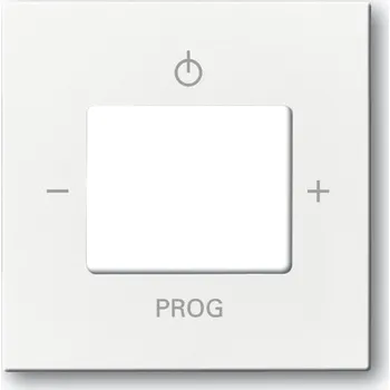 Elektrická zásuvka ABB 8200-0-0053 Future® linear, Solo®, Solo® carat Kryt zesilovače s tunerem FM, studio bílá