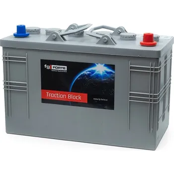 Trakční baterie fg-FORTE 6PT90 WET trakční blok 12V 90Ah C5 120Ah C20 345 x 170 x 235 mm (Trakční blok WET s kapalným elektrolytem)
