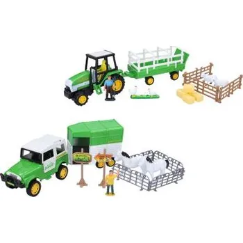 autíčko Wiky Farma set traktor a zvířátka Barvy: ovečky
