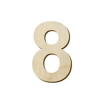 Pelisport Číslice 8 (2,5 cm) - 1 ks dřevěná 5 mm
