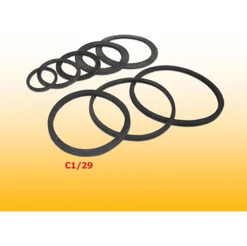 Těsnění spodního víčka ploché 58x48 mm - umývadl. sifon - nový typ SAM Myjava - C1/29