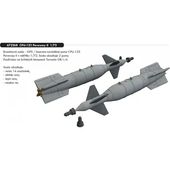 Plastikový model Eduard 1/72 CPU-123 Paveway II