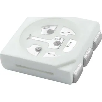 Dioda HuiYuan SMD LED 5050 zelená 6000 mcd 120 ° 20 mA 3.4 V