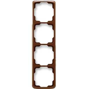 vypínač ABB 3901A-B41 H Tango® Rámeček pro elektroinstalační přístroje, čtyřnásobný svislý, hnědá