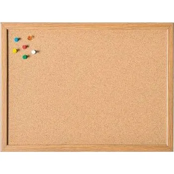 Kancelářský nábytek magnetoplan 121924 korková nástěnka s připínáčky hnědá korek 100 cm x 60 cm