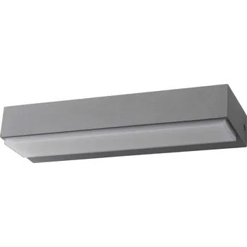 Nástěnné svítidlo Ledshopik Nástěnné LED svítidlo VILLA | šedá | IP54 | 12W | 230V | - DENNÍ BÍLÁ - 4000K