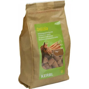 Chov hospodářského zvířete Pochoutka pro koně DELIZIA mrkvovou příchutí, obsahuje beta-karoten