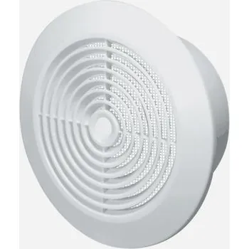 Domácí ventilátor Mřížka stropní kruhová se síťovinou, průměr 100 mm, bílá