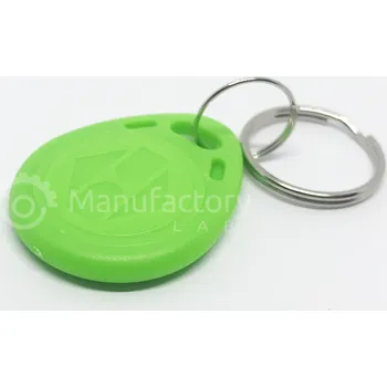 Datový terminál Klíčenka, RFID, 125 kHz, zelená, EM4100, EM4102, TK4100, token, nepřepisovatelný