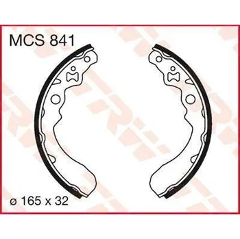 Brzdový komplet TRW MCS841 brzdové pakny čelisti na motorku