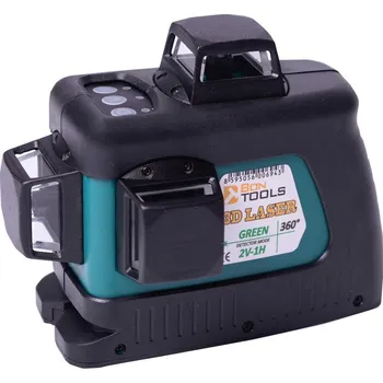 Měřící laser 3D laser 2V, 1H - zelený paprsek