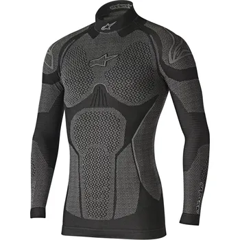 Pánské termoprádlo Termotriko s dlouhým rukávem RIDE TECH WINTER, ALPINESTARS (šedé/černé) 2026 (Velikost: XS/S)