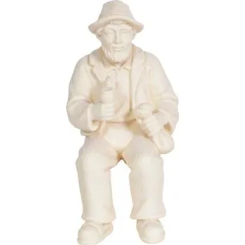 Vánoční dekorace Ornatis Stařík Provedení: Přírodní bez malování, Velikost stojících figur dospělých postav: 9,5 cm