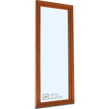 Vchodové dveře Plastové balkonové dveře - KNIPPING 70 AD, 800x2400 mm, OS, zlatý dub Otevírání: pravé, Barva, imitace: zlatý dub/bílá (jednostranně), Provedení: jednostranná klika + madýlko + PVC rám + příslušenství a montážní materiál zdarma