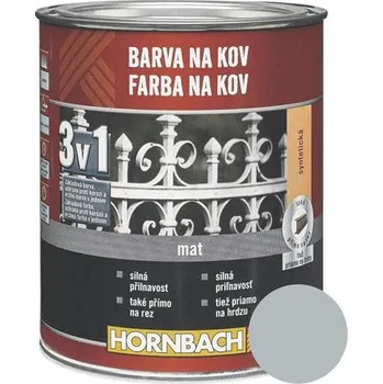 barva na kov Barva na kov 3v1 HORNBACH stříbrno-šedá 750 ml
