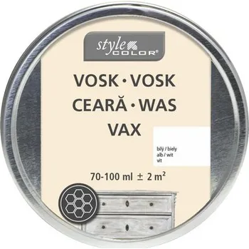 Olej na dřevo Vosk na drevo StyleColor 0,1 l biely