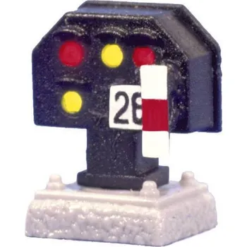 Modelová železnice Viessmann Modelltechnik 4018A H0 světelný signál nízký signál uzavřených závor stavebnice DB