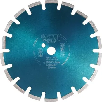 Řezný kotouč Kotouč diamantový Extol 8703091 řezný segmentový na ASFALT, 300x25,4mm, suché i mokré řezání