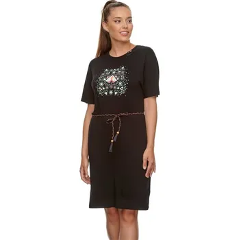 Dámské šaty RAGWEAR šaty - Kass Print Black (1010) velikost: S