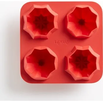 Nádoba na pečení Červená silikonová forma na pečení Lékué Fortune Pyramids ID_1386501