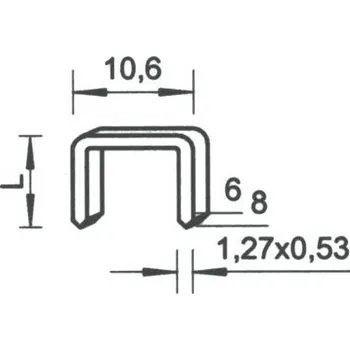 Sponkovačka BEA Spony Rapid 140/10 NK 1 balení -5000ks, 10003136