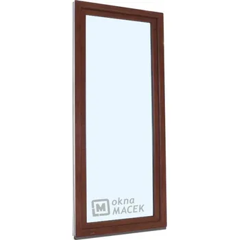 Vchodové dveře Plastové balkonové dveře - KNIPPING 70 AD, 700x2000 mm, OS, ořech Otevírání: pravé, Barva, imitace: ořech/bílá (jednostranně), Provedení: jednostranná klika + madýlko + PVC rám + příslušenství a montážní materiál zdarma