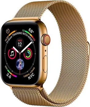 Řemínek na hodinky Coteetci WH5202-GD pro Apple Watch 38/40 mm zlatý