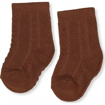 Dámské ponožky Konges Slojd Konges Sløjd Fuma Pointelle ponožky Caramel Velikost: 29-32
