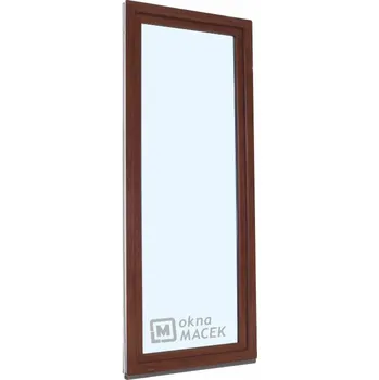 Vchodové dveře Plastové balkonové dveře - KNIPPING 70 AD, 700x2200 mm, OS, ořech Otevírání: levé, Barva, imitace: ořech/bílá (jednostranně), Provedení: jednostranná klika + madýlko + PVC rám + příslušenství a montážní materiál zdarma