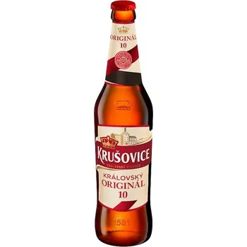 Pivo Krušovice Královský originál 10° 0,5 l sklo